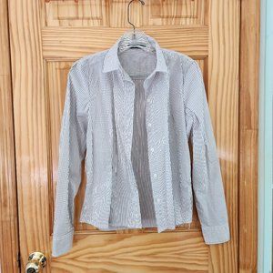 Classic Button Up Work Blouse